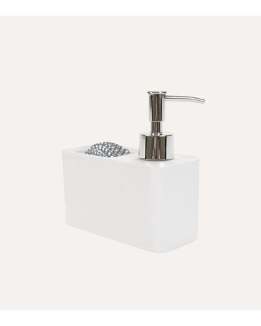 Dispensador de Jabón Básico con Estropajo