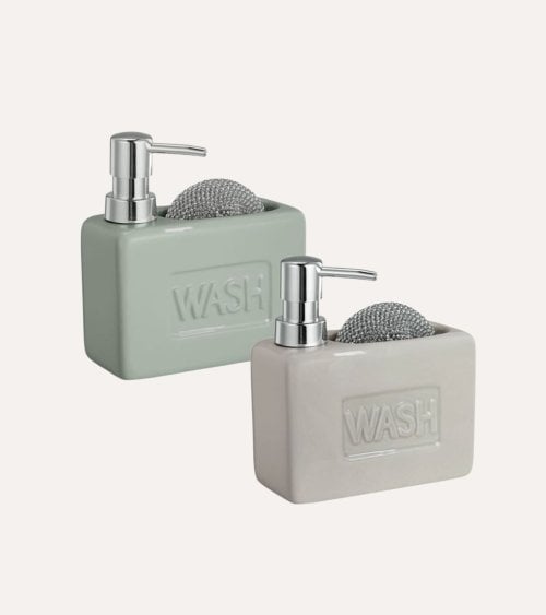 Dispensador de Jabón Wash Nature con Estropajo