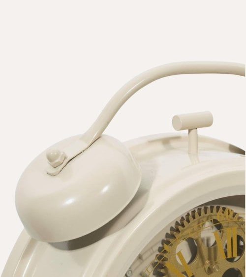 Reloj de Mesa Despertador Engranajes Janis de Acero