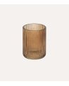 Vaso de Baño Ambar Bois y Terre Portacepillos de Cristal