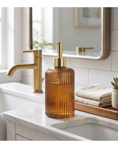 Dispensador de Jabón Ambar Bois y Terre de Cristal