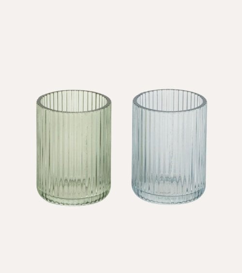 Vaso de Baño Calma Portacepillos de Cristal