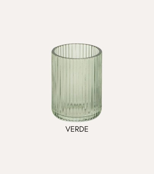 Vaso de Baño Calma Portacepillos de Cristal