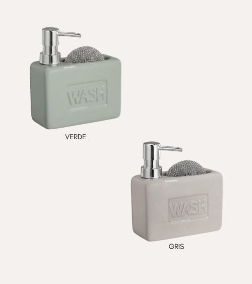 Dispensador de Jabón Wash Nature con Estropajo