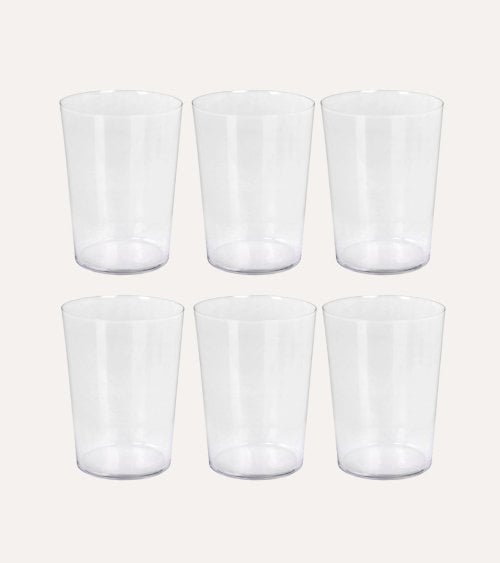Set de 6 Vasos de Sidra Gaita de Vidrio
