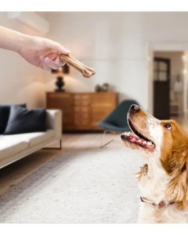 Huesos Ricos en Proteinas para Perros de Cuero de Ternera