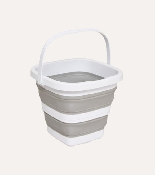 Cesta Cuadrada Plegable con Asa de Polipropileno