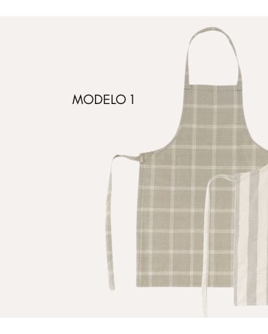 Delantal Diseño a Rayas de Algodón para Cocina