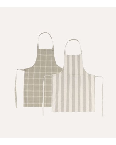 Delantal Diseño a Rayas de Algodón para Cocina
