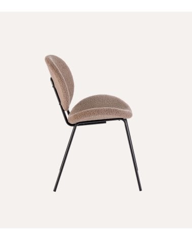 Silla Maddie de Borreguillo y Acero Epoxi