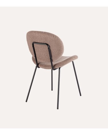 Silla Maddie de Borreguillo y Acero Epoxi