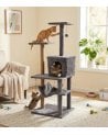 Arbol Rascador para Gatos de 5 Alturas con Hamaca de Poliester