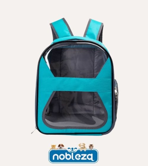 Mochila Transportin para Mascotas de Poliester y PCV