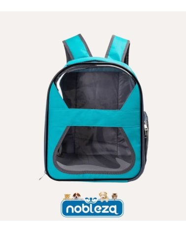 Mochila Transportin para Mascotas de Poliester y PCV