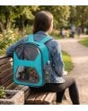 Mochila Transportin para Mascotas de Poliester y PCV