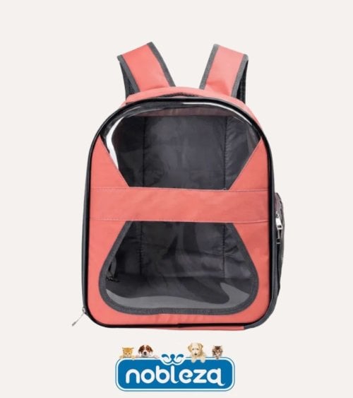 Mochila Transportin para Mascotas de Poliester y PCV