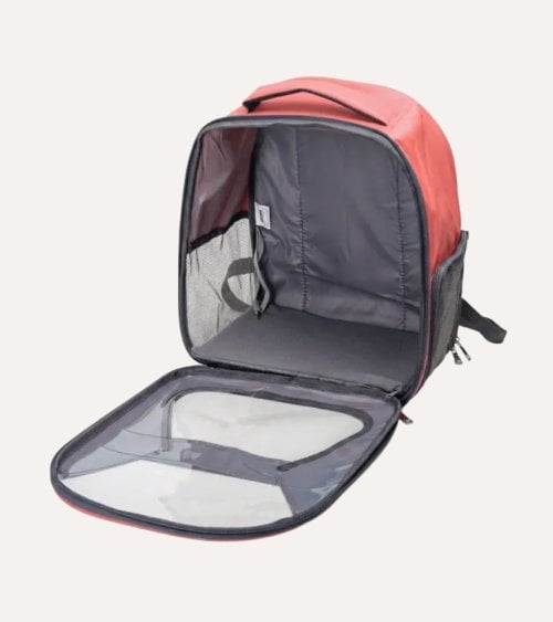 Mochila Transportin para Mascotas de Poliester y PCV
