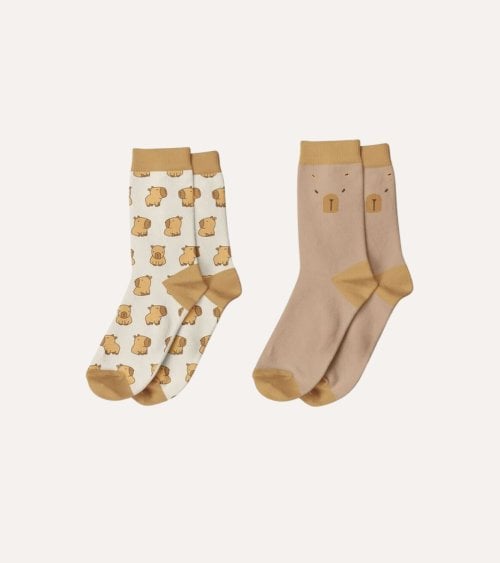 Calcetines de Capibara de Poliéster