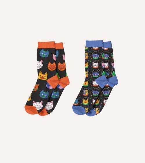 Calcetines de Gatos de Poliéster
