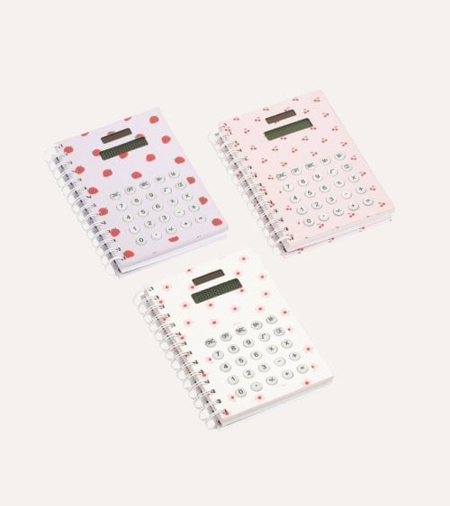 Libreta de Papel Coquette con Calculadora