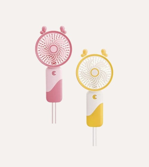 Ventilador de Mano Portátil con 3 Velocidades de Plástico