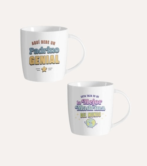 Taza Mug para Padrinos de Cerámica
