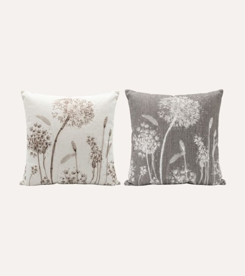 Cojin Reversible Hendal Estampado Floral de Algodón