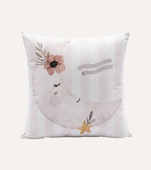 Cojin Reversible Marela de Luna y Estrella de Algodón