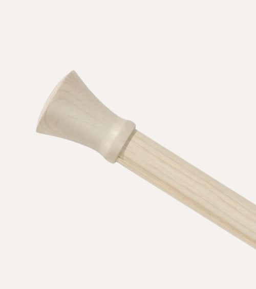 Barra de Cortina Simil Extensible Efecto Madera de Metal
