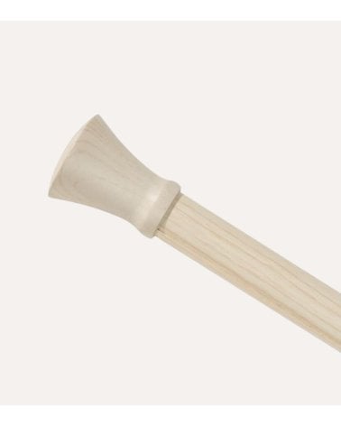 Barra de Cortina Simil Extensible Efecto Madera de Metal