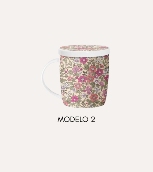 Taza para Infusión de Flores con Filtro