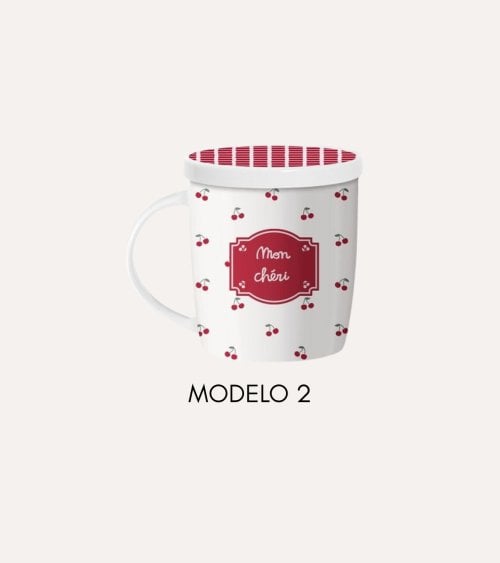 Taza para Infusiones Coquette de Cerámica con Filtro