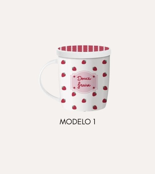 Taza para Infusiones Coquette de Cerámica con Filtro