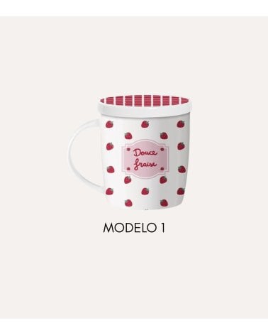 Taza para Infusiones Coquette de Cerámica con Filtro