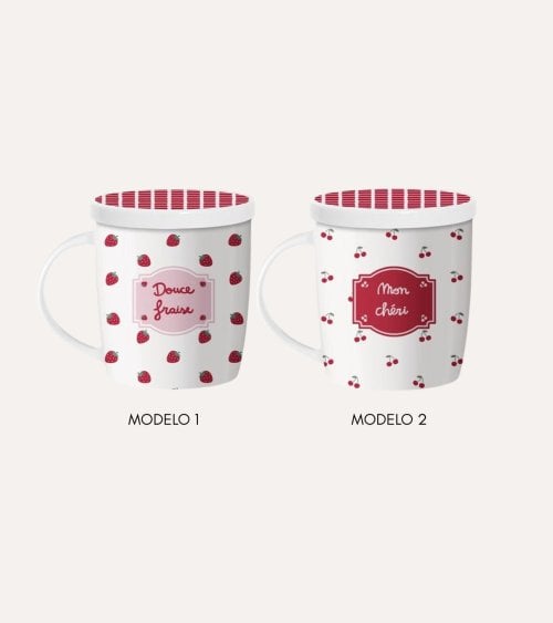 Taza para Infusiones Coquette de Cerámica con Filtro