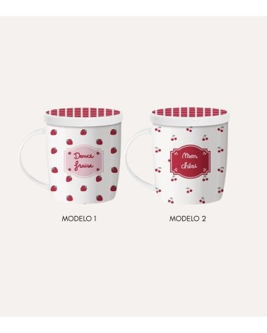 Taza para Infusiones Coquette de Cerámica con Filtro
