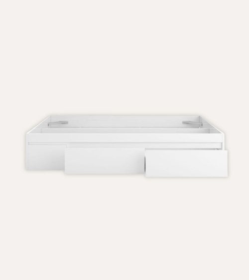 Estructura de Cama Kendra con 4 Cajones sin Somier de Melamina