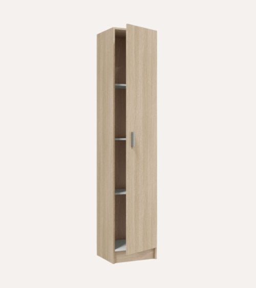 Armario Multiusos de 2 Puertas y 3 Baldas de Melamina