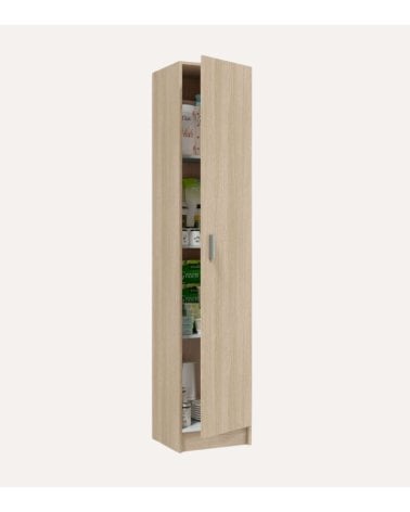 Armario Multiusos de 2 Puertas y 3 Baldas de Melamina
