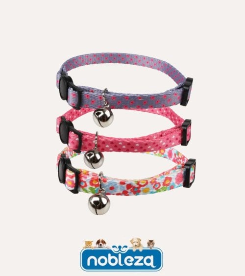 Collar con Cascabel para Gatos de Poliéster
