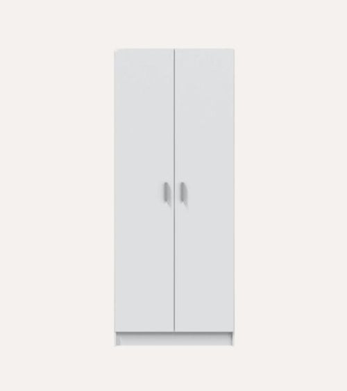 Armario Multiusos con 2 Puertas y 3 Zonas de Melamina