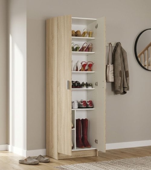 Armario Zapatero Multiusos con 2 puertas de Melamina
