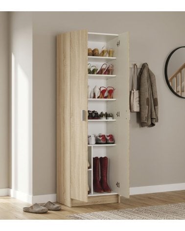 Armario Zapatero Multiusos con 2 puertas de Melamina