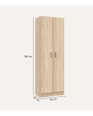 Armario Zapatero Multiusos con 2 puertas de Melamina