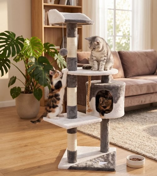 Árbol para Gatos con Forma de H
