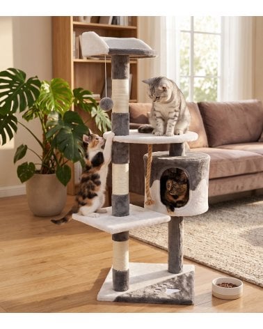 Árbol para Gatos con Forma de H