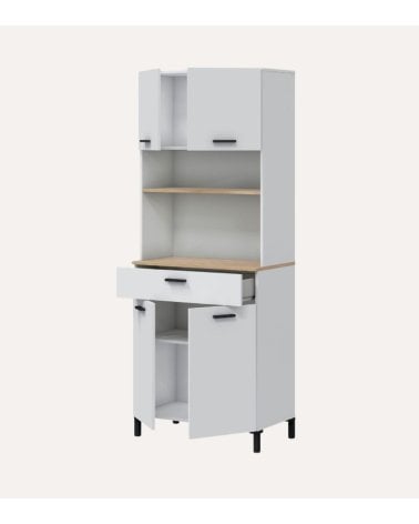 Armario Kira Estilo Buffet con 1 Cajon y 4 Puertas de Melamina