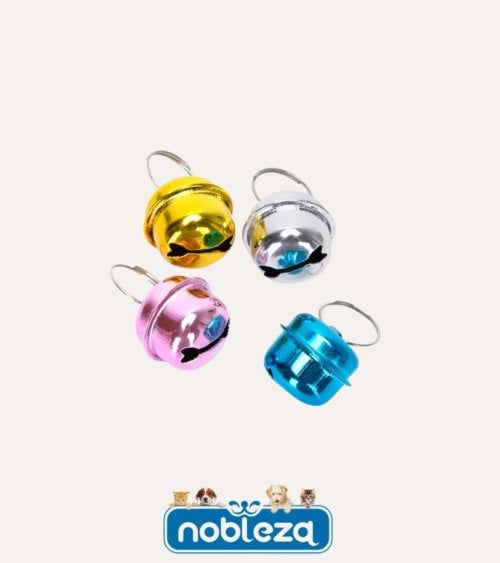 Set de 4 Cascabeles para Mascotas de Hierro