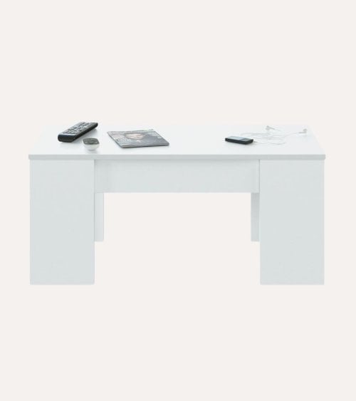 Mesa de Centro Elevable de Melamina y Metal