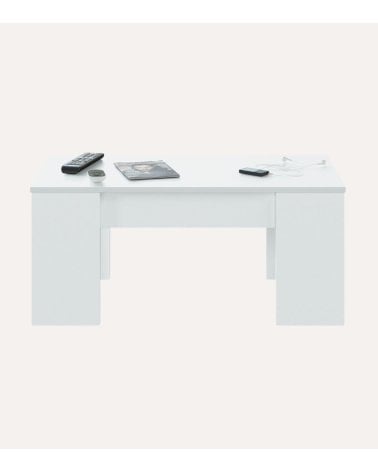 Mesa de Centro Elevable de Melamina y Metal